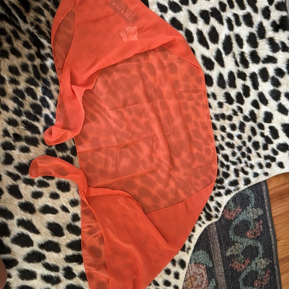NWT Orange Sarong Coverup Skirt - Picture 5 of 8
